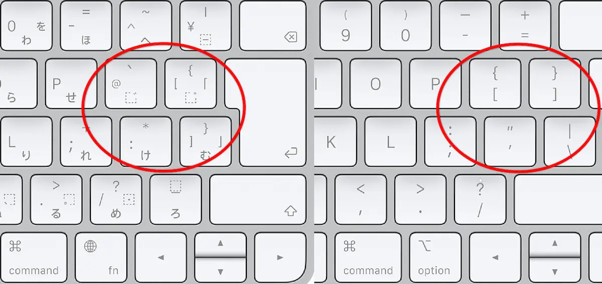 Diferencia entre teclado japones e ingles